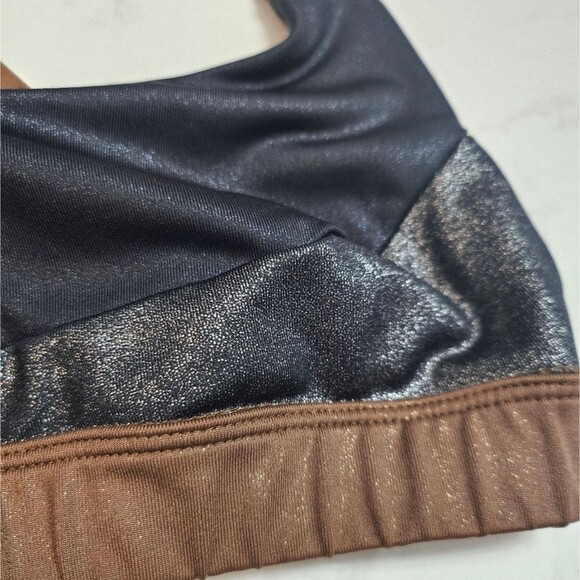 Joy Lab Mixed Metallic High Shine Elevated Basic Wireless Sports Bra Size XS - Picture 8 of 13